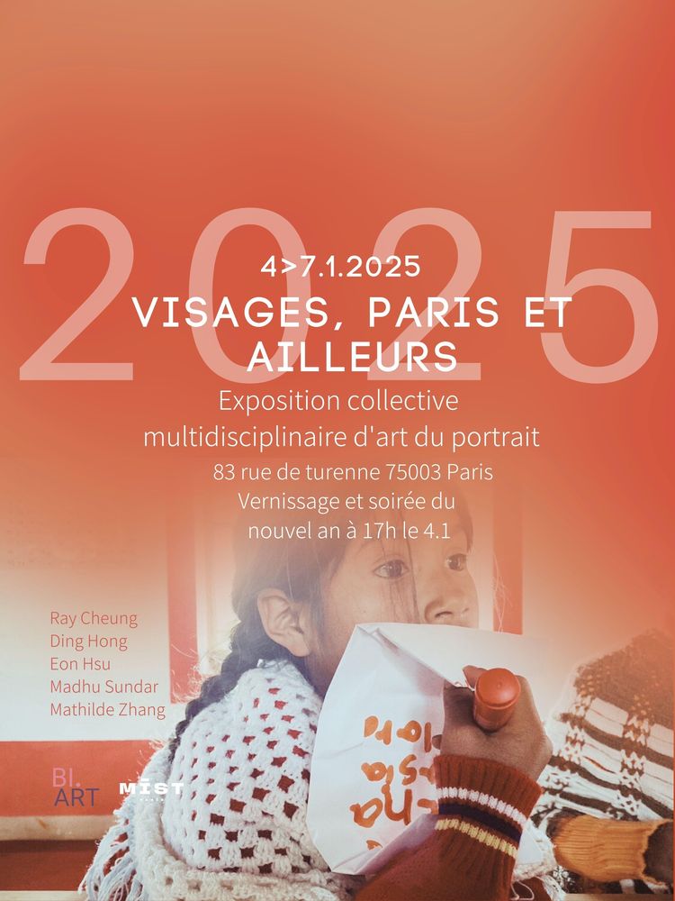 Affiche de l'exposition Visages, Paris et ailleurs, 2025